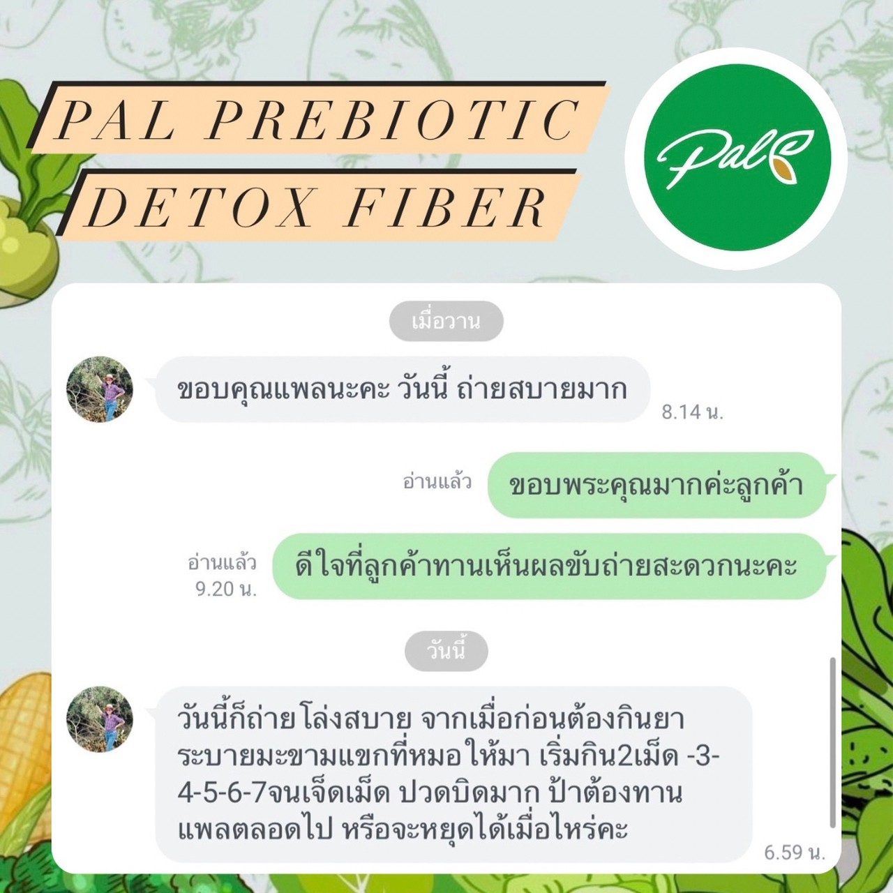 ผลลัพธ์จากการทานแพลไฟเบอร์